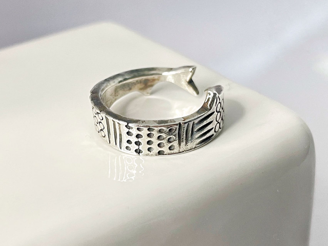 Big Fish Silver Ring