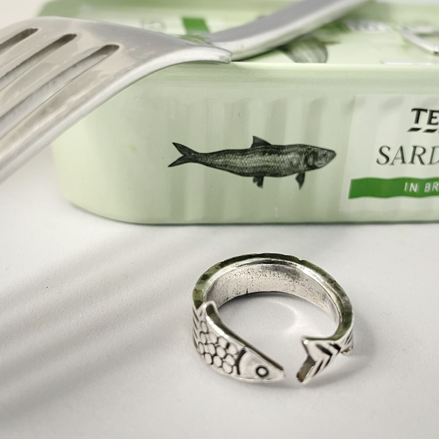 Big Fish Silver Ring